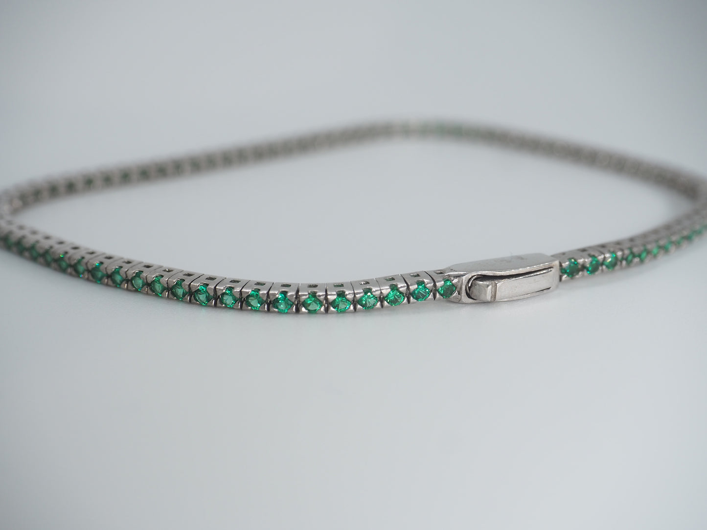 Tennis verde smeraldo argento