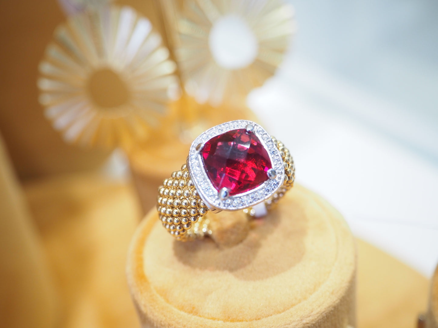 Anello fascione rosso