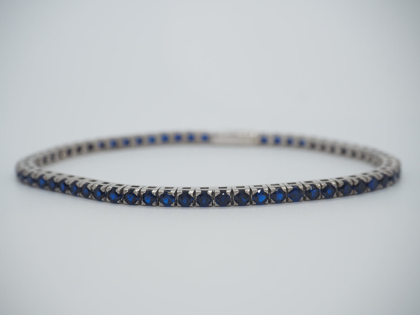 Bracciale tennis blu zaffiro