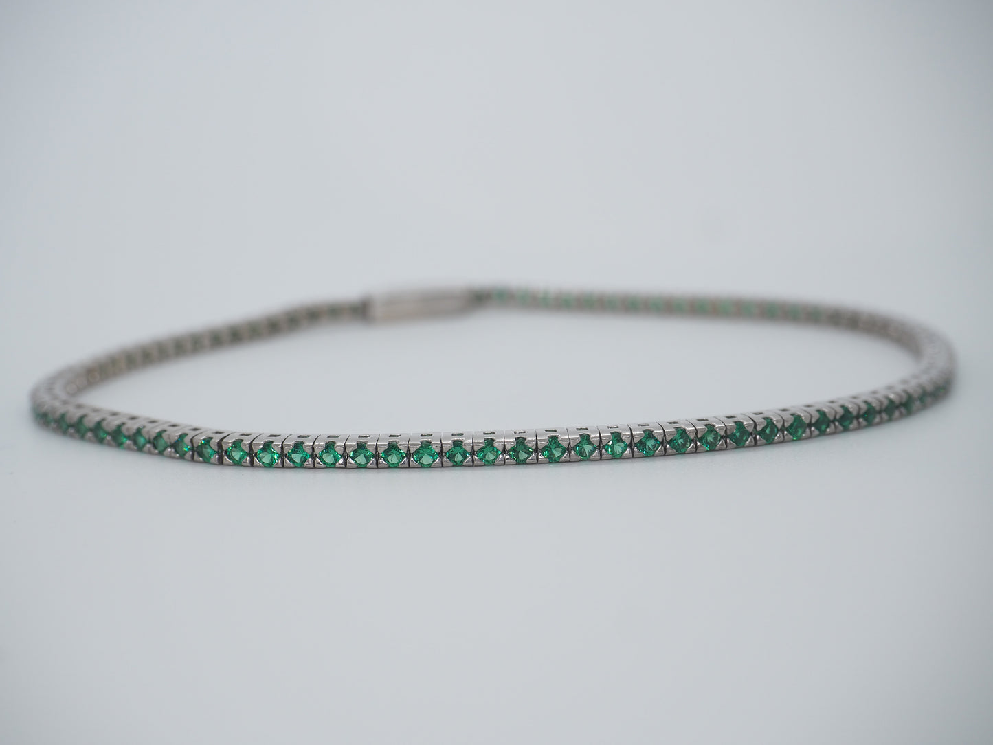 Tennis verde smeraldo argento