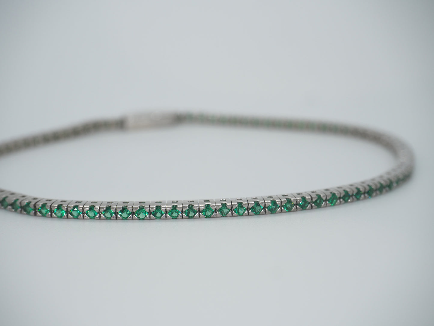 Tennis verde smeraldo argento