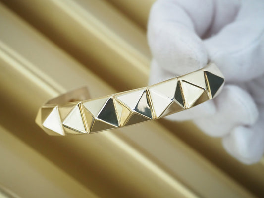 Bracciale borchie semirigido