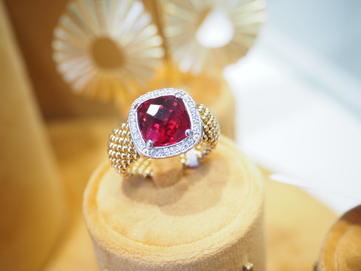 Anello fascione rosso