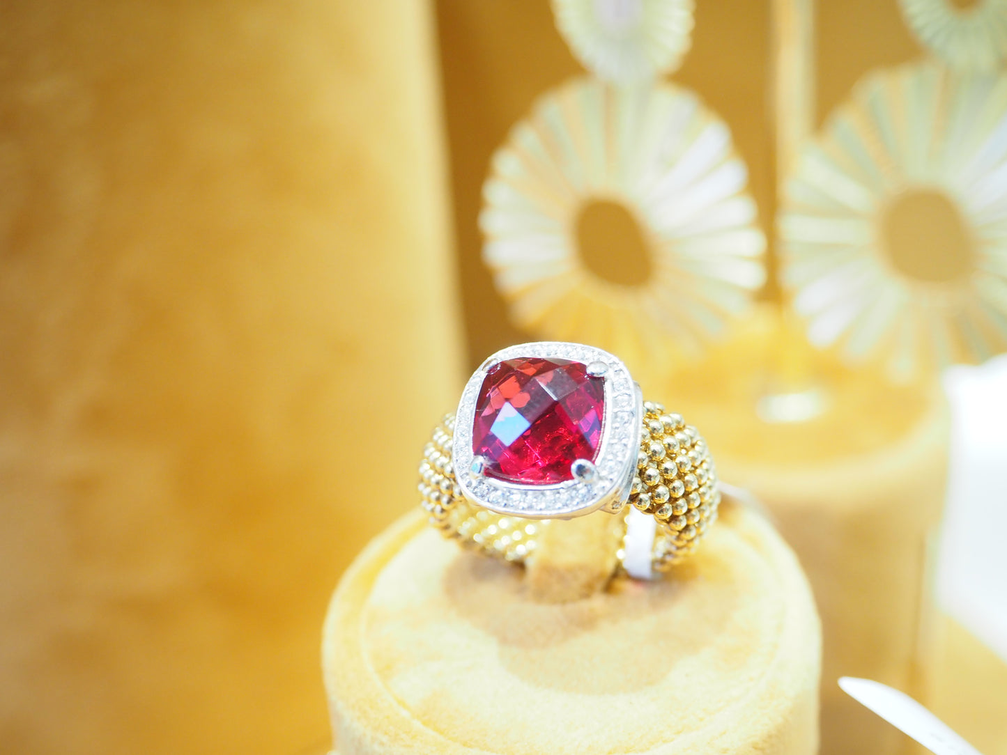 Anello fascione rosso