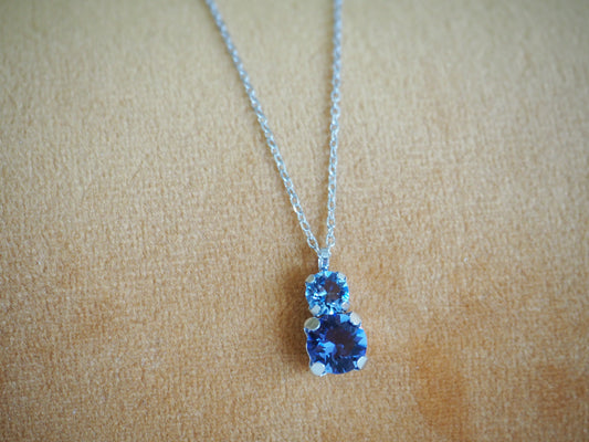 Collana cristalli azzurri