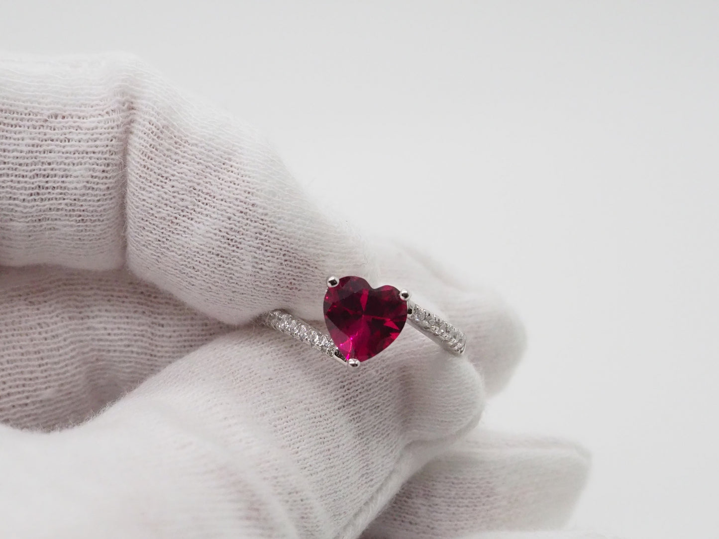 Anello Cuore rosso