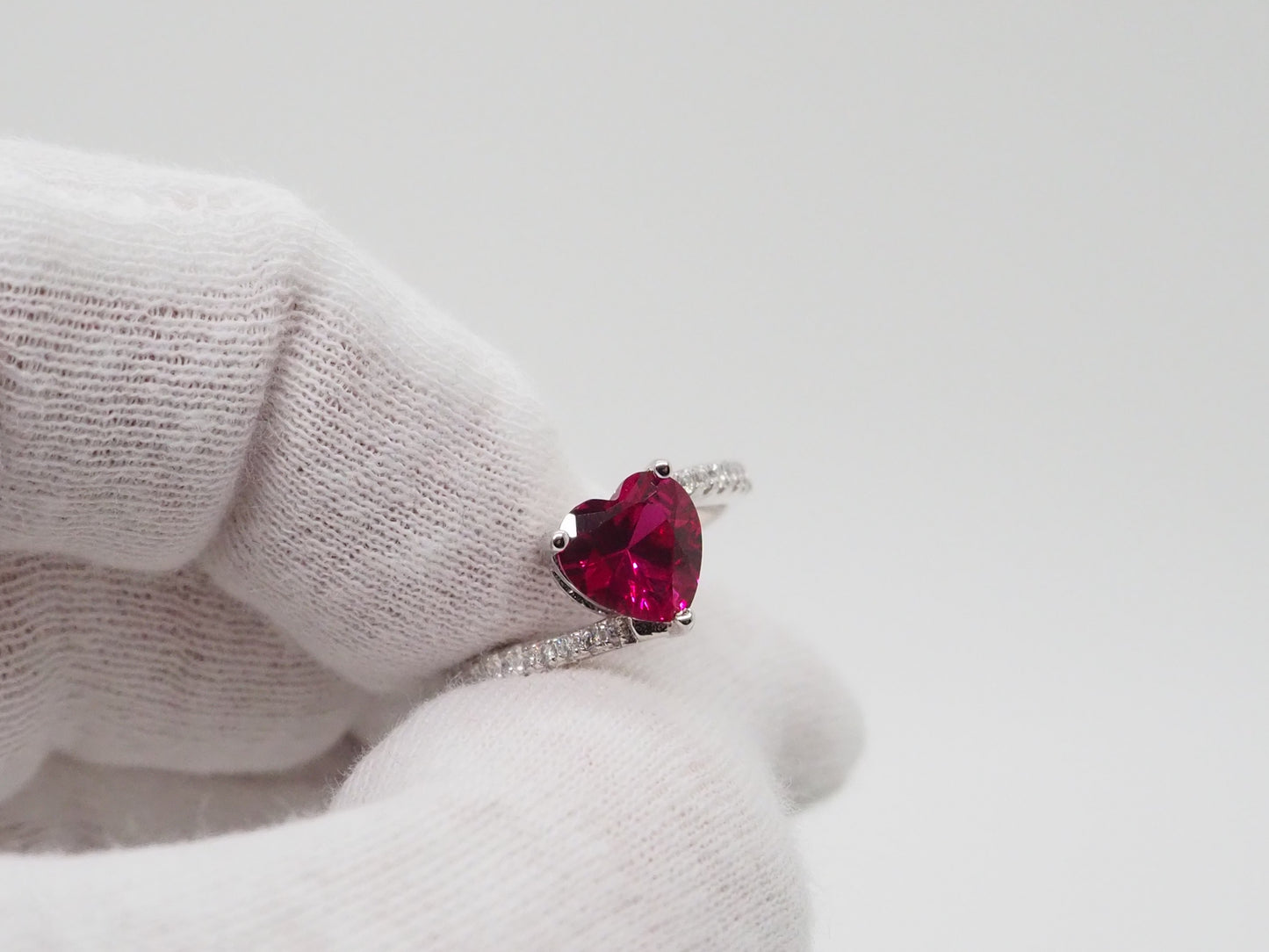 Anello Cuore rosso