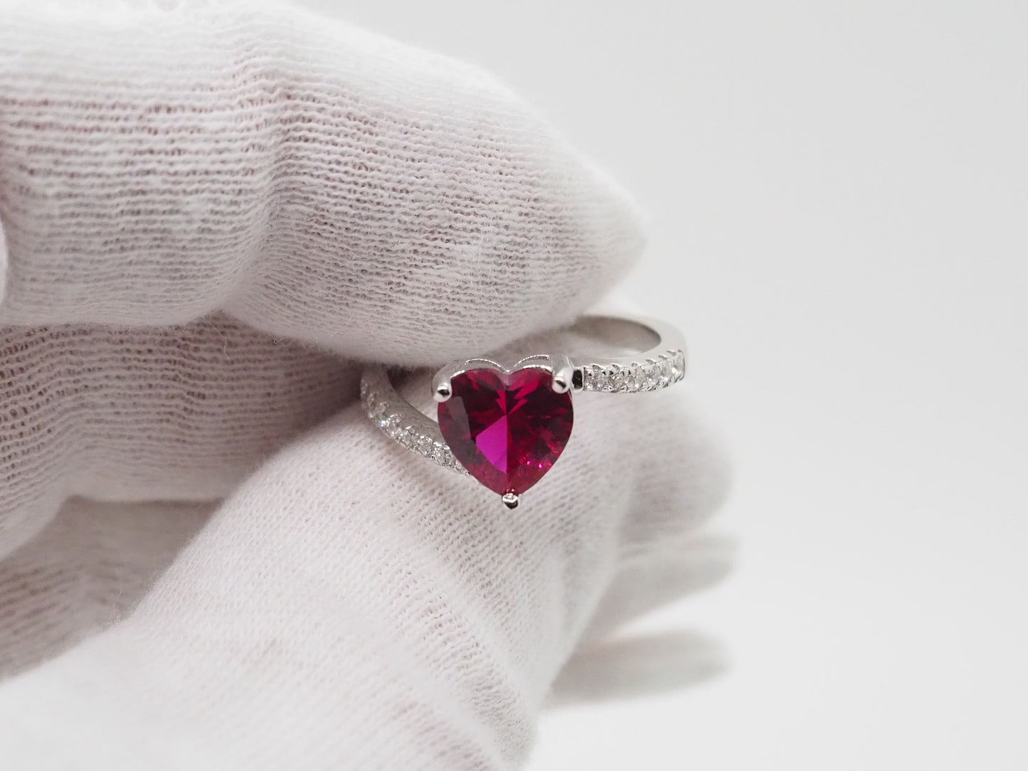 Anello Cuore rosso