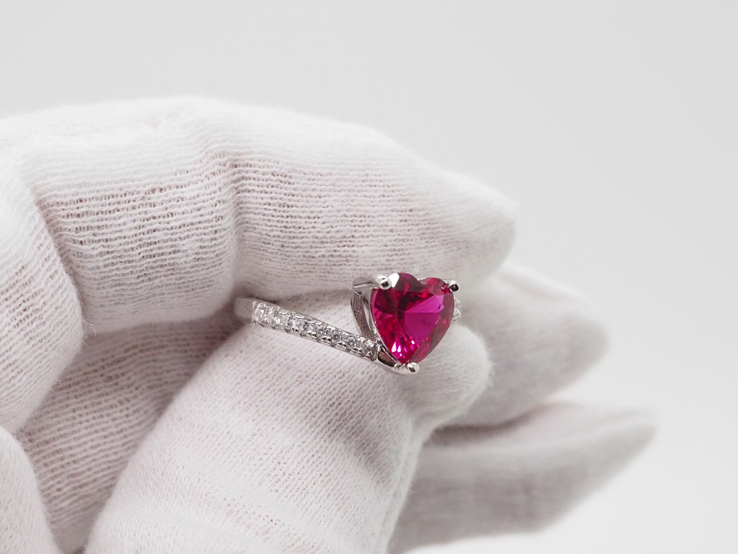 Anello Cuore rosso