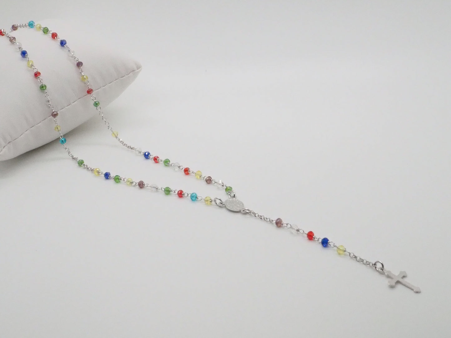 Collana rosario multicolor